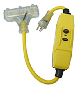 Inline GFCI Cord Set with Tri-Source